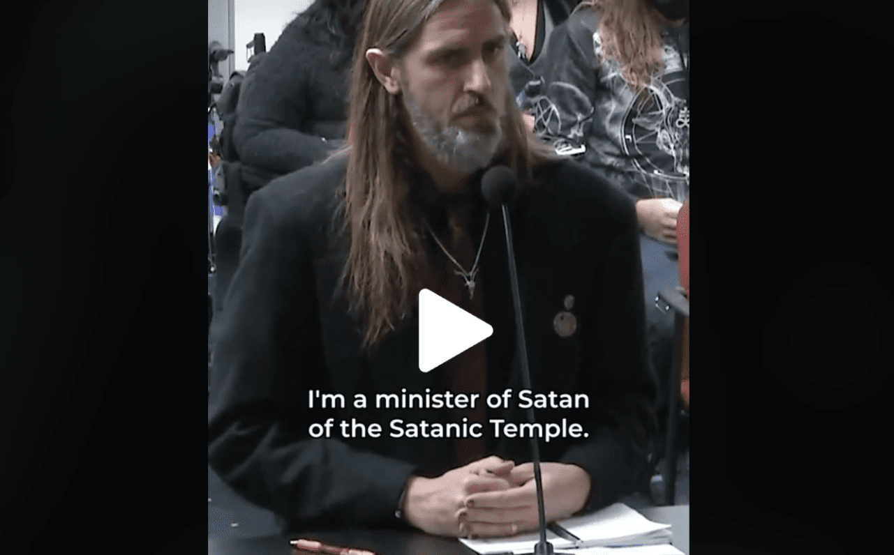 VIDEO: Congregation members of the Satanic Temple speak in opposition to SB 1279 VIDEO: Congregation members of the Satanic Temple speak in opposition to SB 1279
